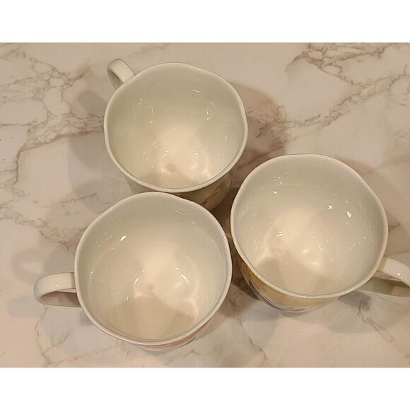 Lenox | Set of 3 | Butterfly Meadow Coffee/Tea Mugs Scalloped Edge Nature | EUC - Picture 4 of 7